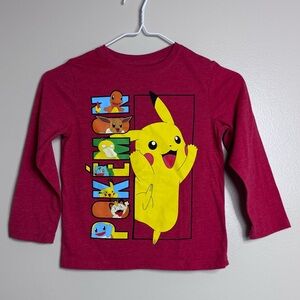 $2 add on* Pokemon Long-Sleeve Tee Pikachu XS